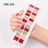 Nagelsticker im französischen und amerikanischen Stil, grenzüberschreitend, wasserdicht und zerreißbar, 3D-Weihnachts-Nagellackfolie, Nagelsticker, komplette Sticker, 22 Spitzen